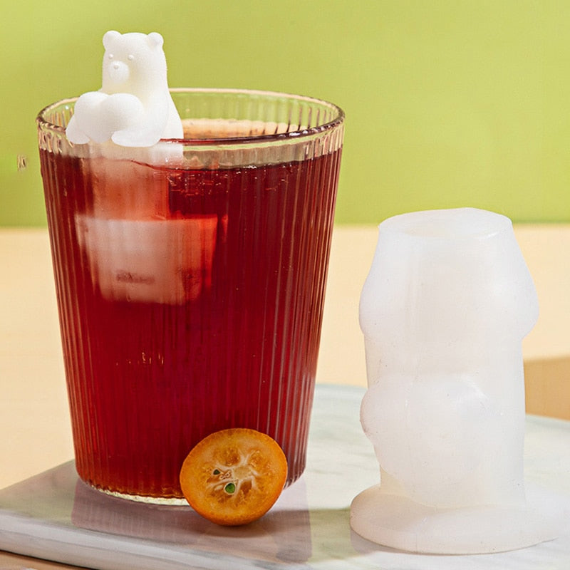 Cute Bear Shaped Ice Cube Tray - Befez