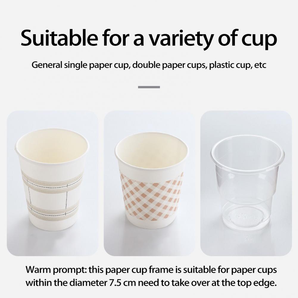 Space-Saving Mounted Paper Cup Holder