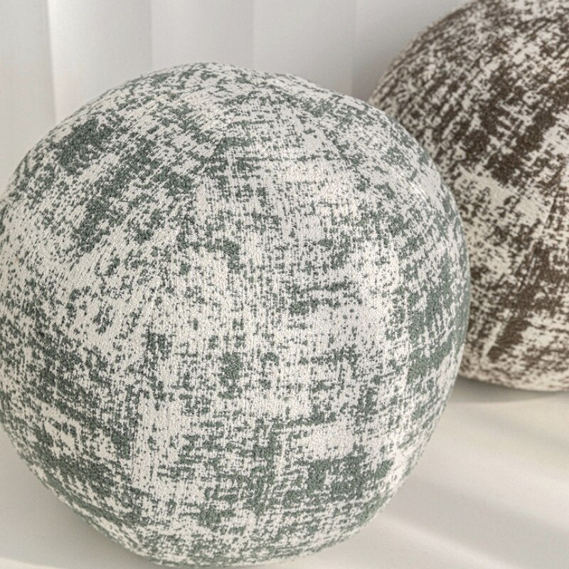 Round Woven Decor Pillow