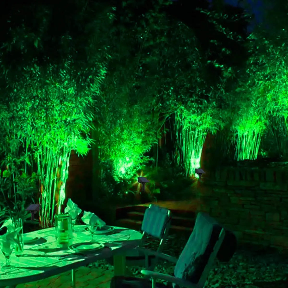 Outdoor Solar Powered Garden Lamp Set of 4