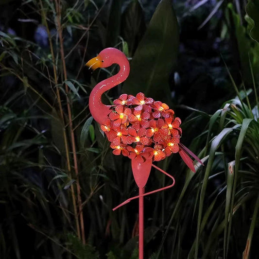 Colorful Flamingo Yard Lamp - Waterproof Outdoor Decor - Befez