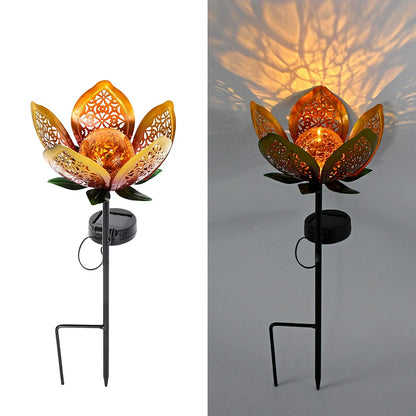 Bright Solar Yard Light, Elegant Glass Globe Lamp, Weatherproof Outdoor Garden Lamp