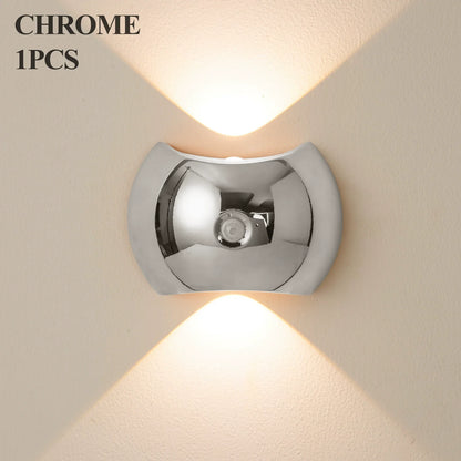 Sleek Slim Wireless Charging LED Wall Lamp
