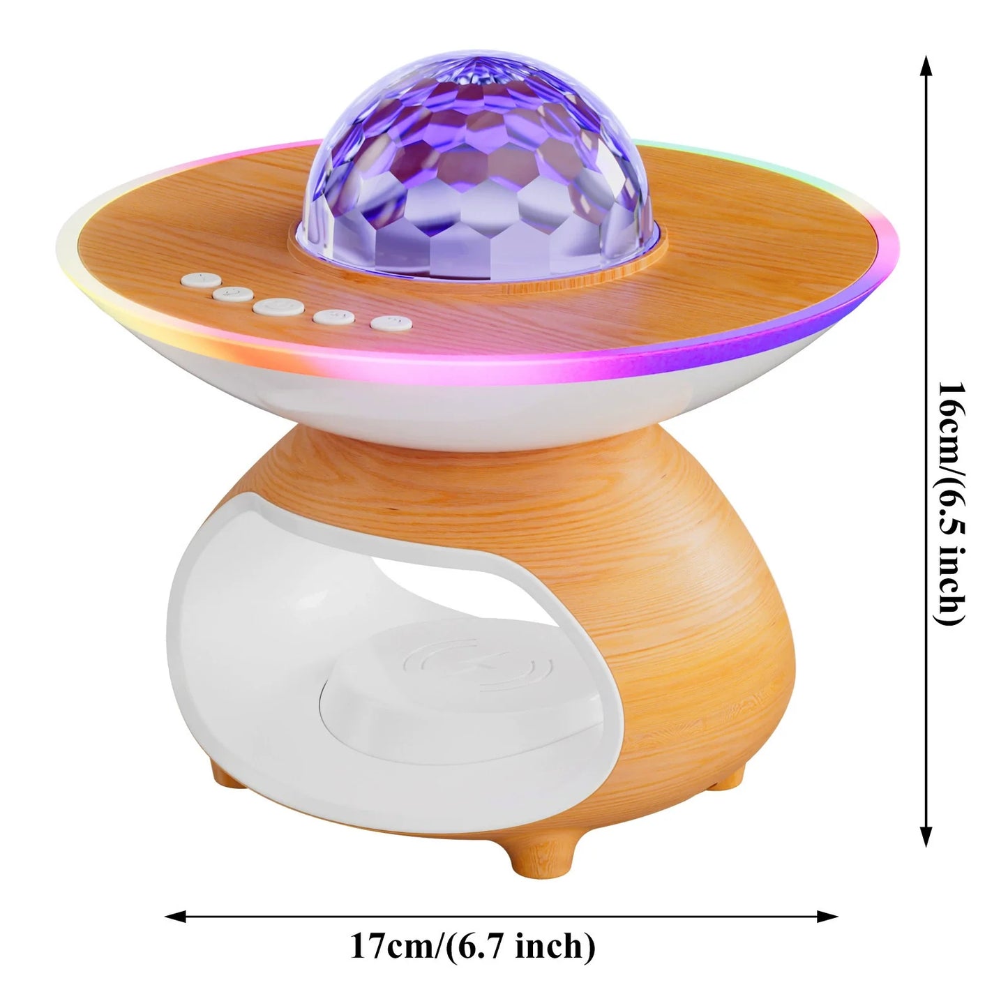 Colorful LED Wireless Charging Table Lamp