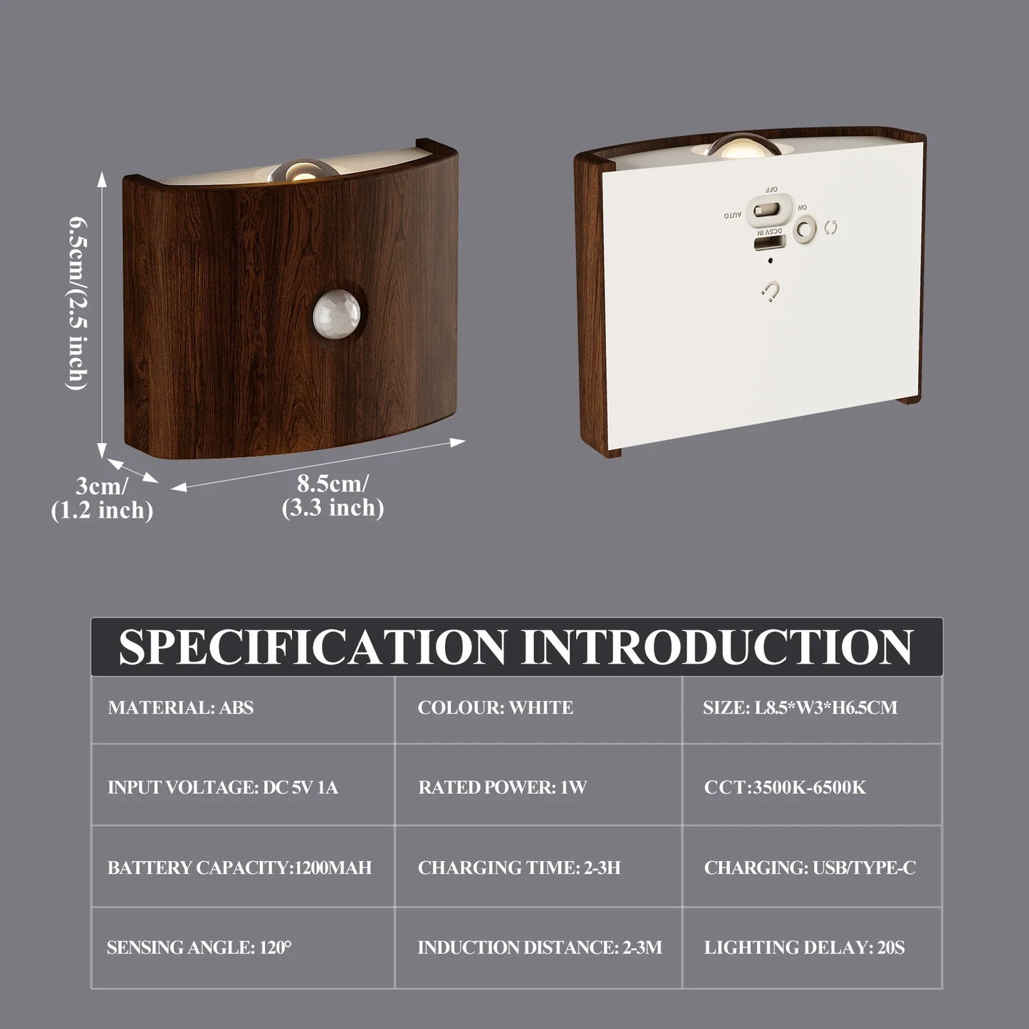 Easy Install Motion Sensor LED Wall Light