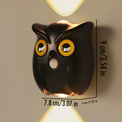 Smart Owl Nightlight Wall Lamp with Motion Sensor