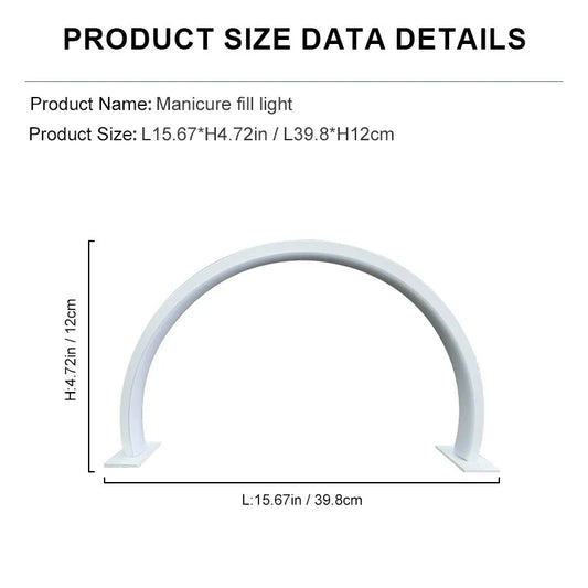 Compact LED Nail Table Lamp U-Shaped Desk Light - Befez