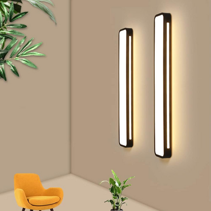 Slim Iron and Acrylic LED Ceiling Light