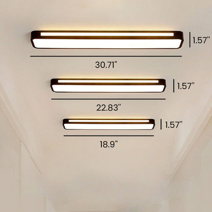 Slim Iron and Acrylic LED Ceiling Light