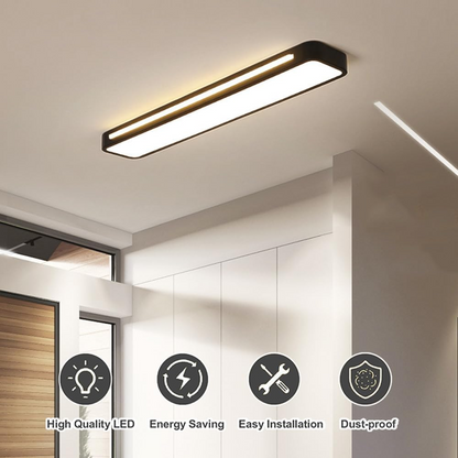 Slim Iron and Acrylic LED Ceiling Light