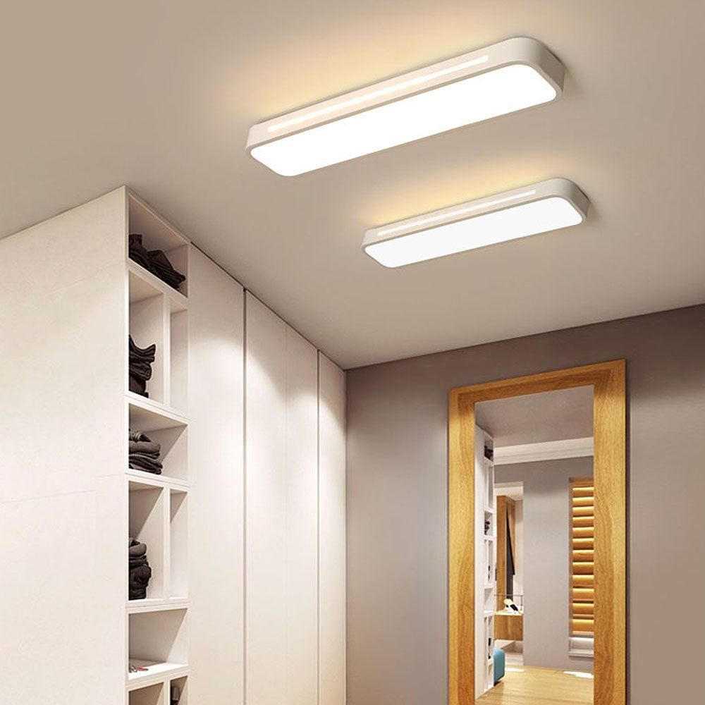 Slim Iron and Acrylic LED Ceiling Light