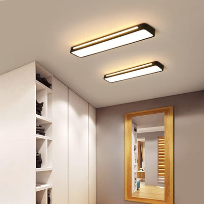 Slim Iron and Acrylic LED Ceiling Light