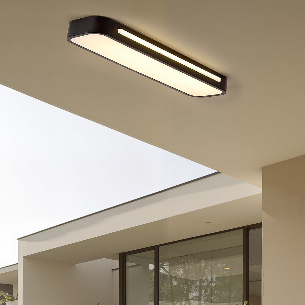 Slim Iron and Acrylic LED Ceiling Light