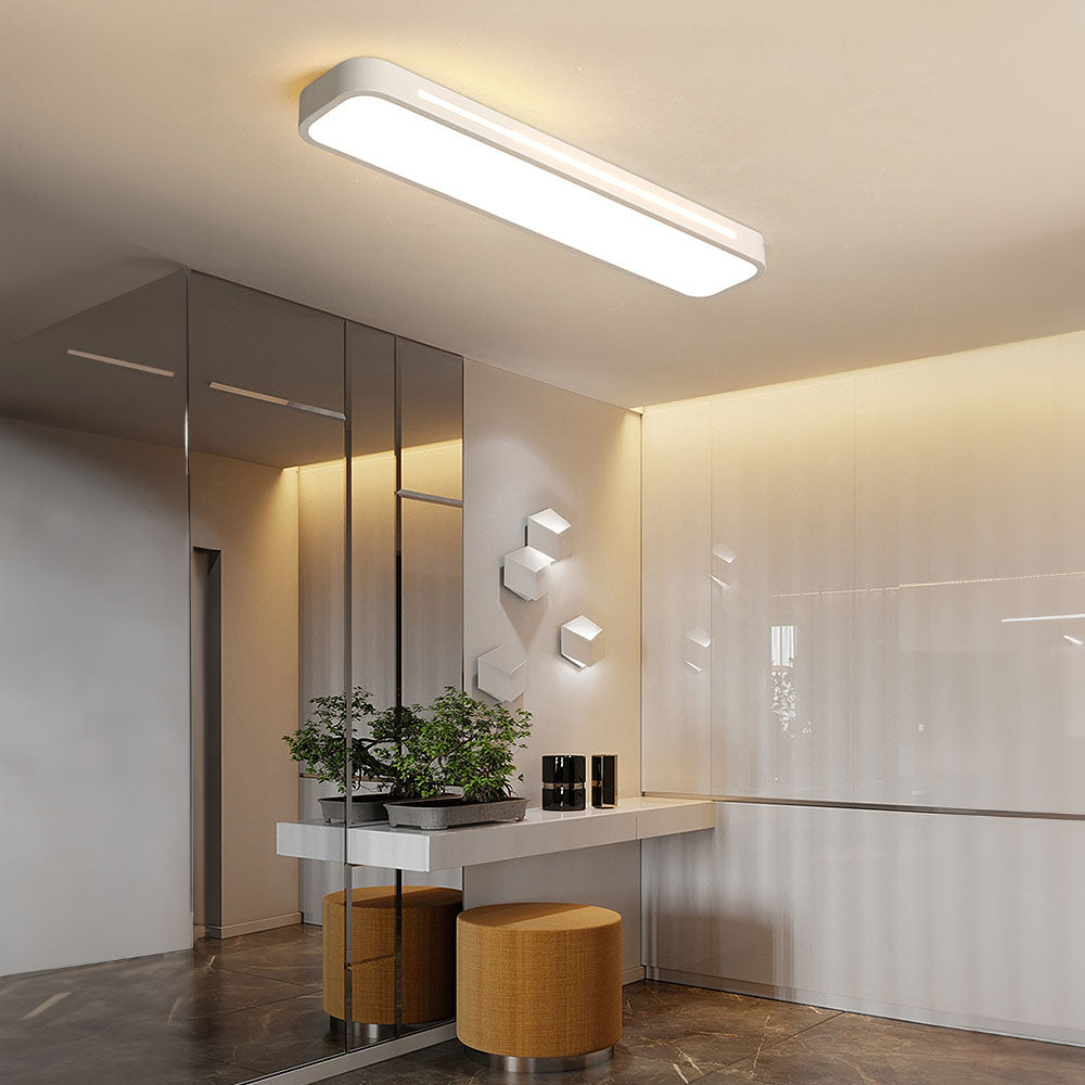 Slim Iron and Acrylic LED Ceiling Light