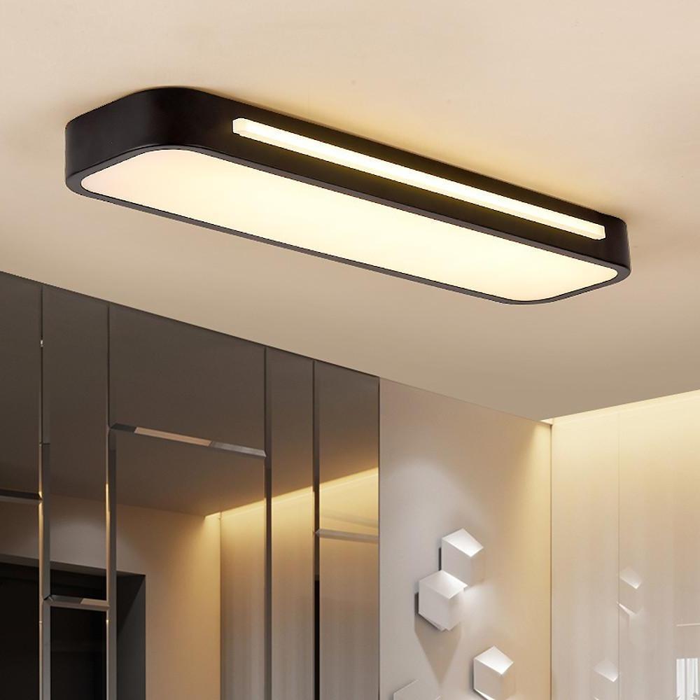 Slim Iron and Acrylic LED Ceiling Light