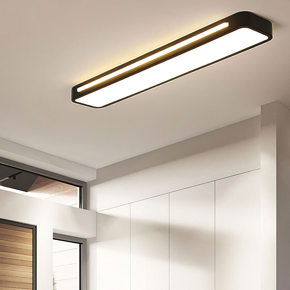 Slim Iron and Acrylic LED Ceiling Light