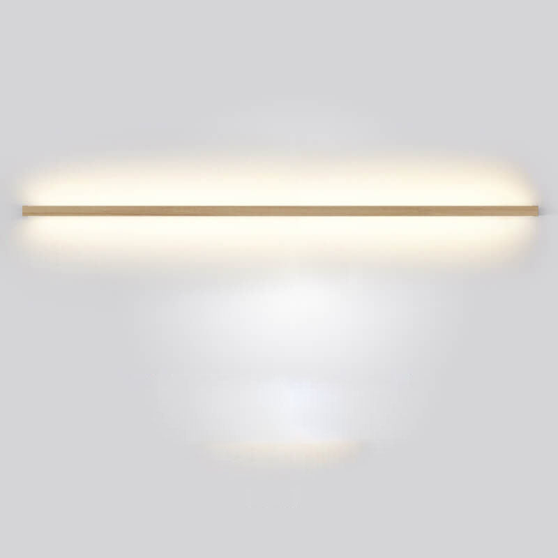 Natural Wooden Japanese LED Wall Lamp