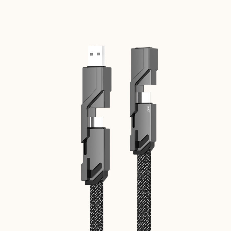 Durable 4-in-1 Tangle Free Charging Cord