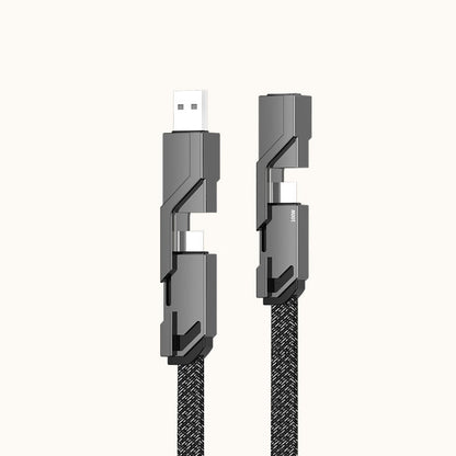 Durable 4-in-1 Tangle Free Charging Cord