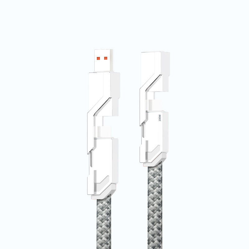 Durable 4-in-1 Tangle Free Charging Cord