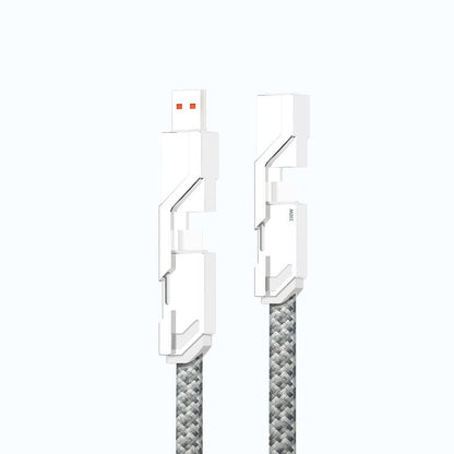 Durable 4-in-1 Tangle Free Charging Cord