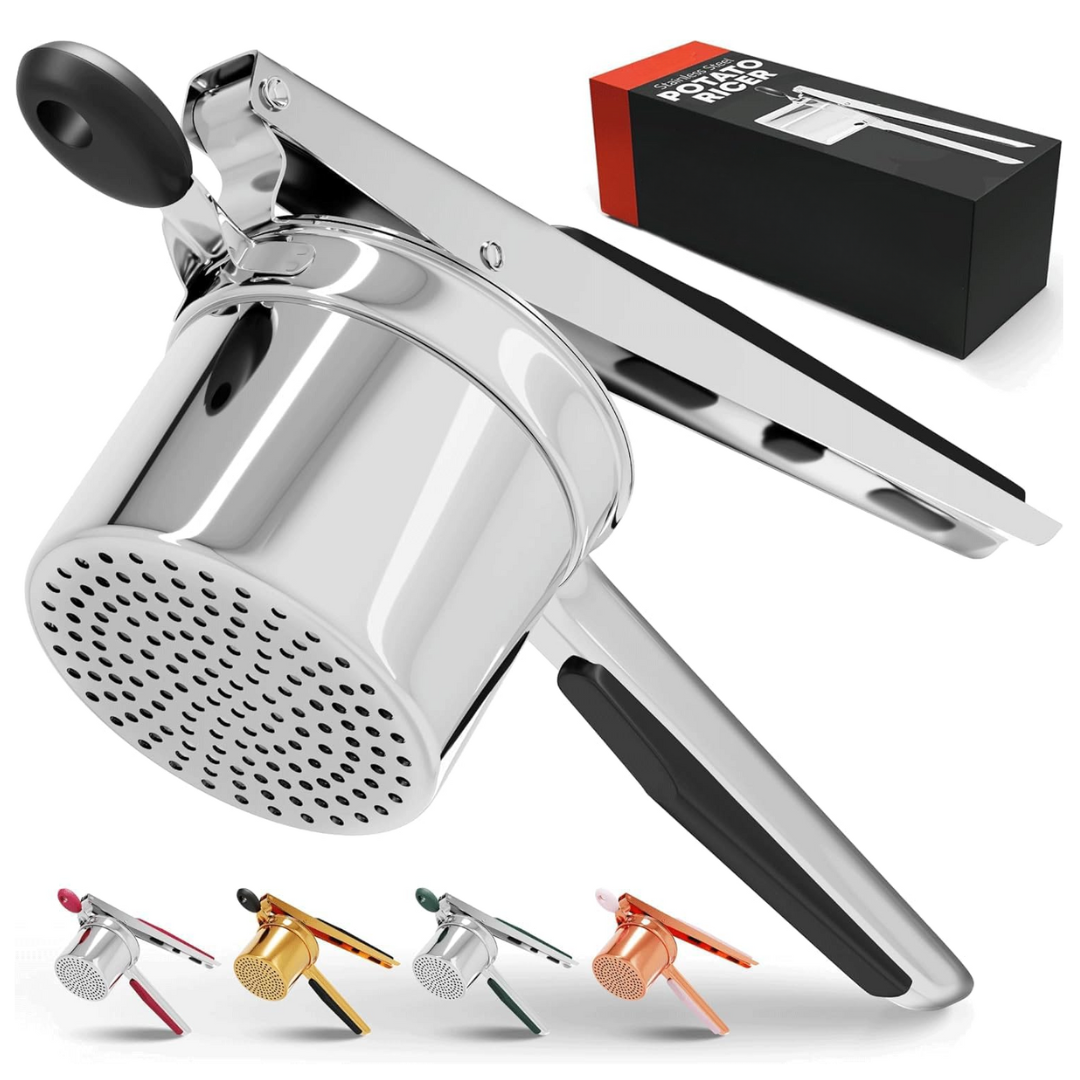 Heavy Duty Stainless Steel Masher for Potatoes and Vegetables
