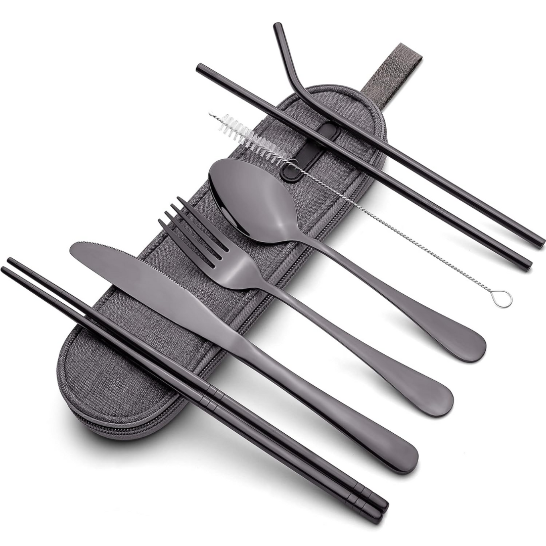 Portable 4-Piece Stainless Steel Travel Cutlery Set - Befez