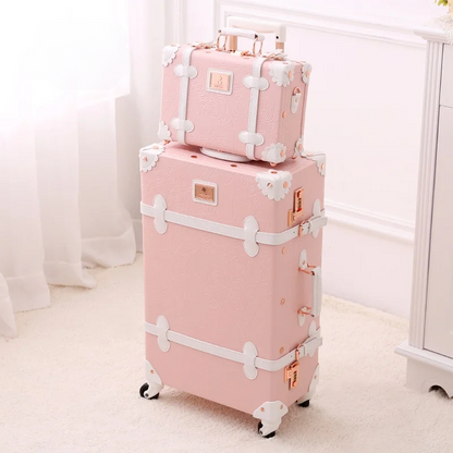Vintage Style Hardside Luggage Set Valencia