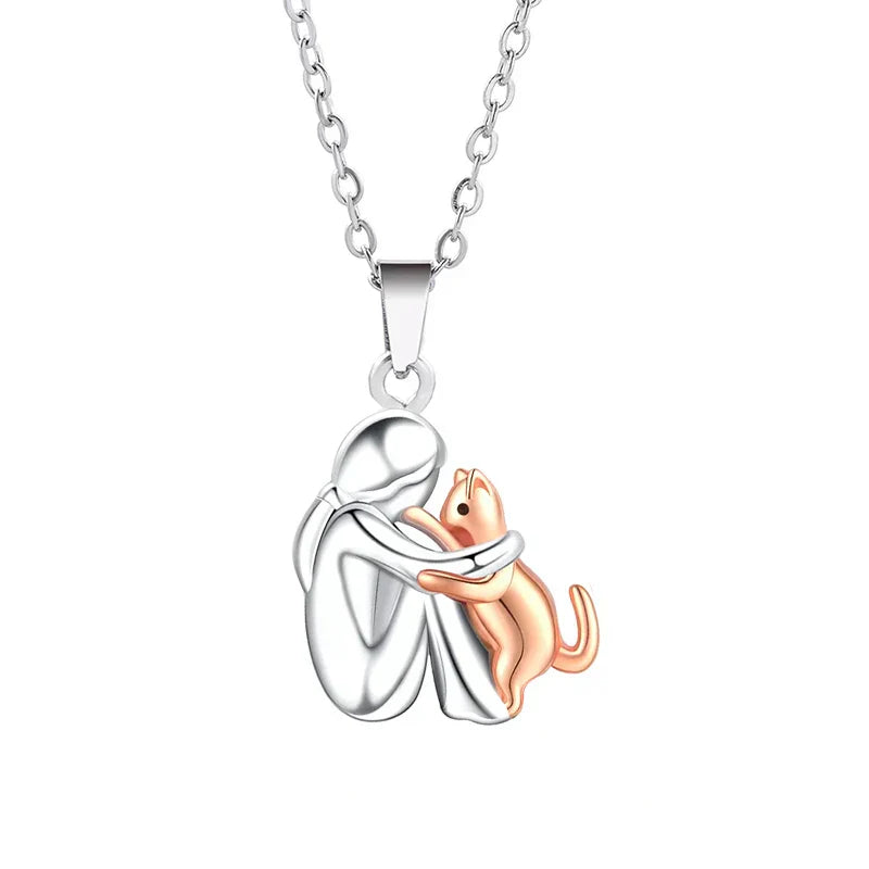 Beautiful Sterling Silver Drop Pendant Necklace