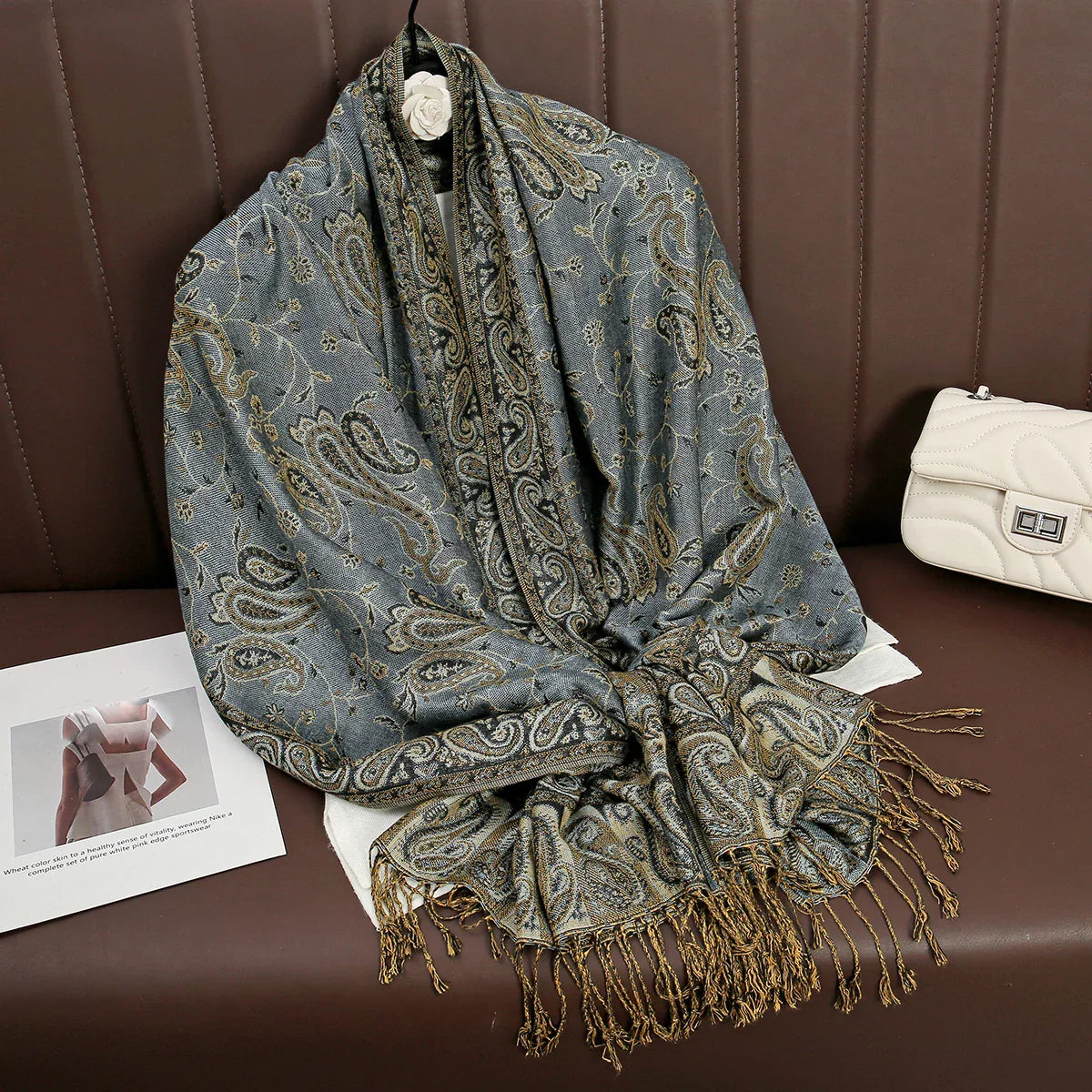 Soft Cashmere Women's Scarf Luxury Warm Print
