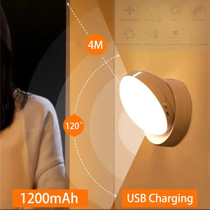 Bright LED Motion Night Light with Rechargeable Battery