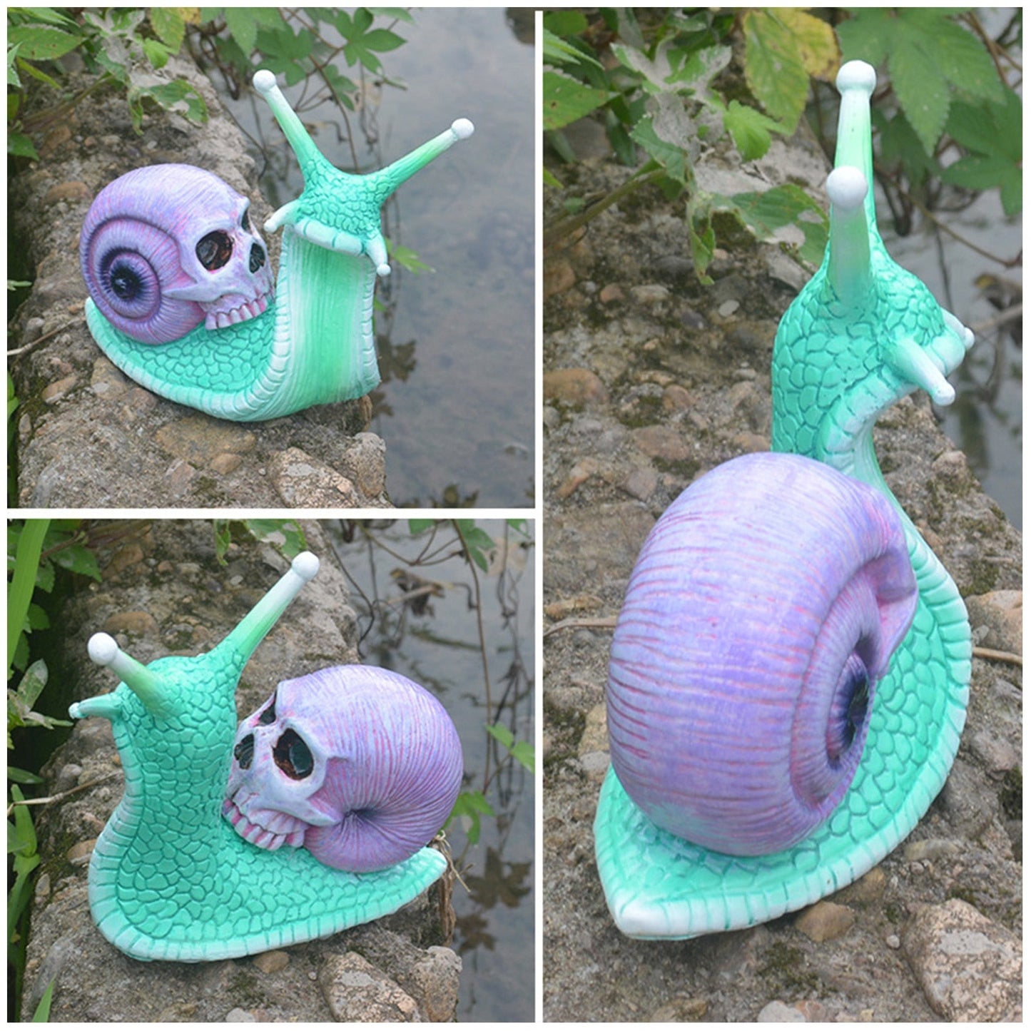 Spooky Snail Garden Decor Statue