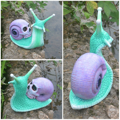 Spooky Snail Garden Decor Statue