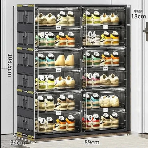 Compact Shoe Storage Rack Organizer