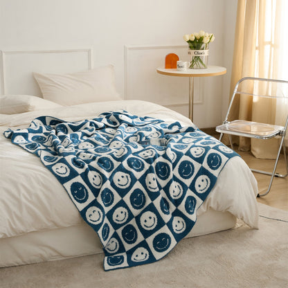 Colorful Plaid Throw Blanket
