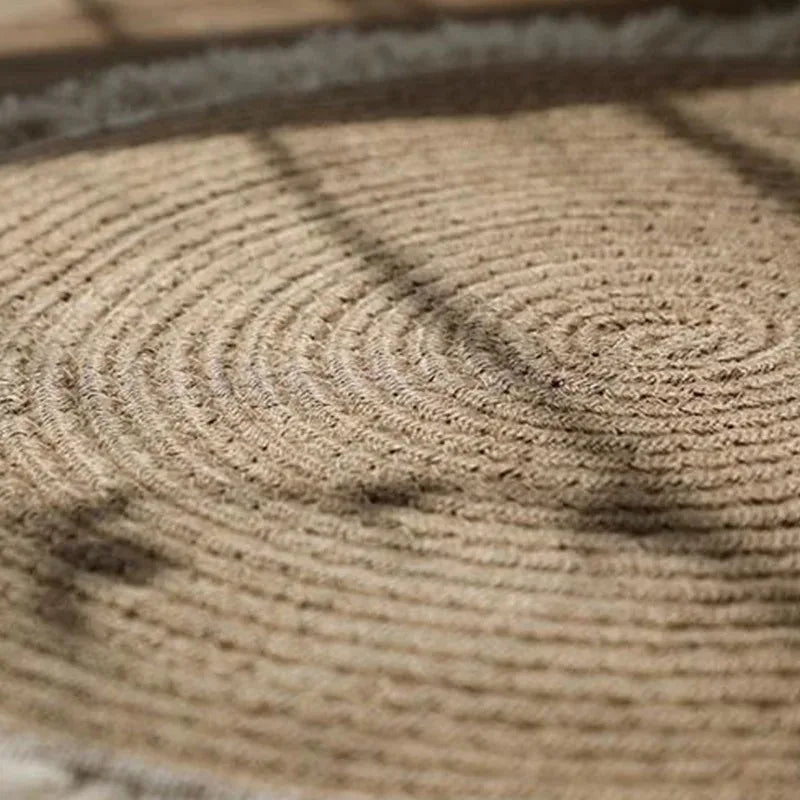 Natural Fiber Jute Area Rug for Home Decor