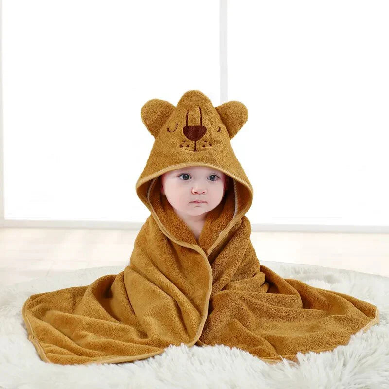 Adorable Baby Animal Hooded Bath Towel