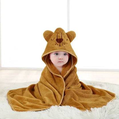 Adorable Baby Animal Hooded Bath Towel