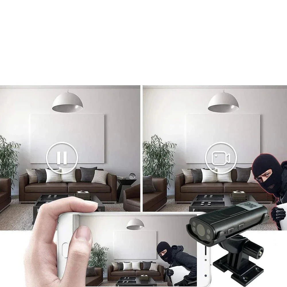 Compact Wireless Home Surveillance Camera with Motion Alert