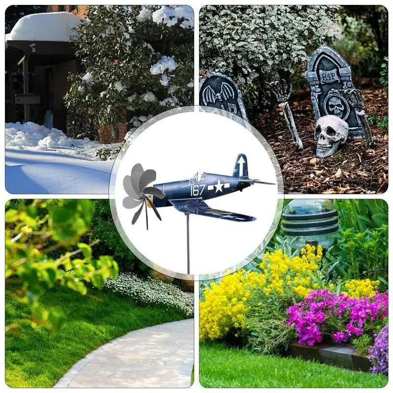 Outdoor Metal Wind Spinner Garden Decoration