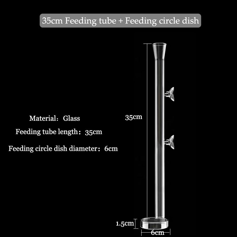 Clear Fish Tank Feeding Tube Aquarium Accessory