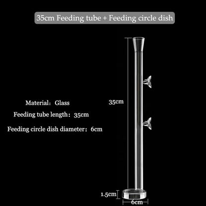Clear Fish Tank Feeding Tube Aquarium Accessory