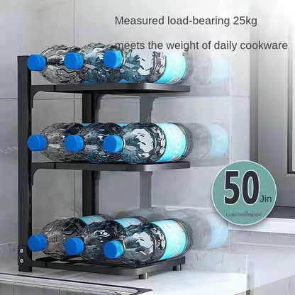 Space Saving Collapsible Tiered Corner Shelf