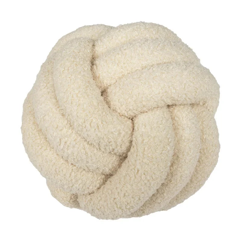 Textured Rope Knot Decor Pillow