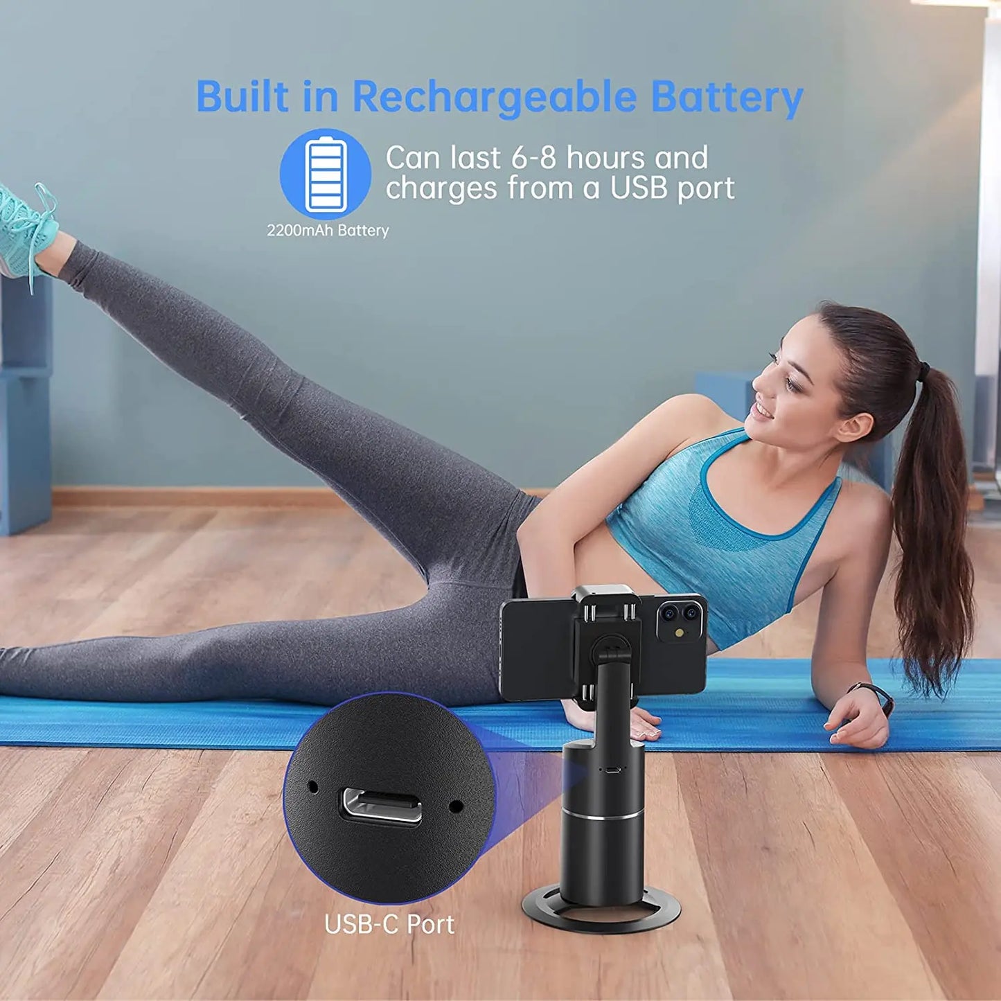 Smart Phone Stand with Auto Face Detection Mount
