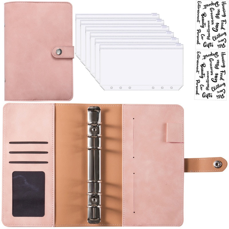 Practical Leather Wallet Organizer Notebook