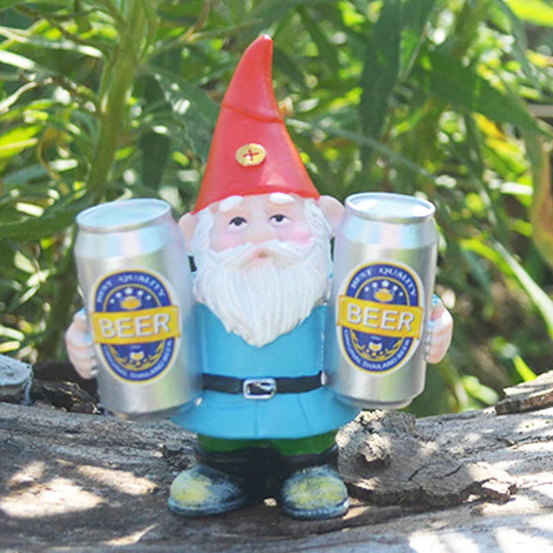 Funny Beer Garden Gnome Figurine Decoration - Befez