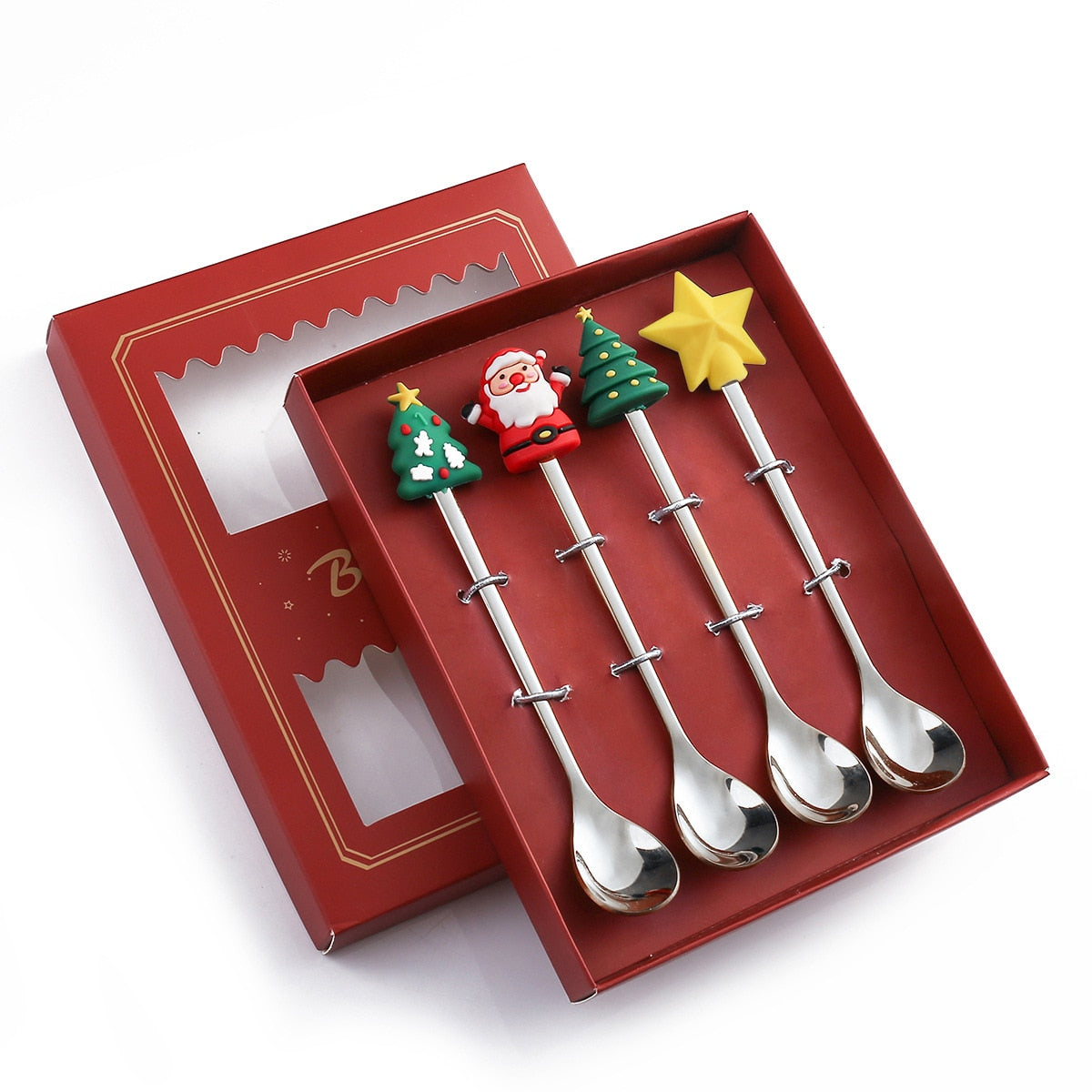 Festive Holiday 4 Piece Dinner Table Set
