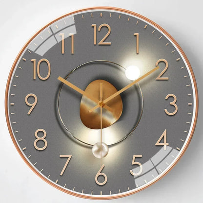 Quiet Digital Wall Clock in Traditional 8 Inch Design