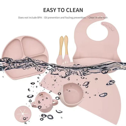 Soft Baby Feeding Set - 6 Piece Silicone Kit